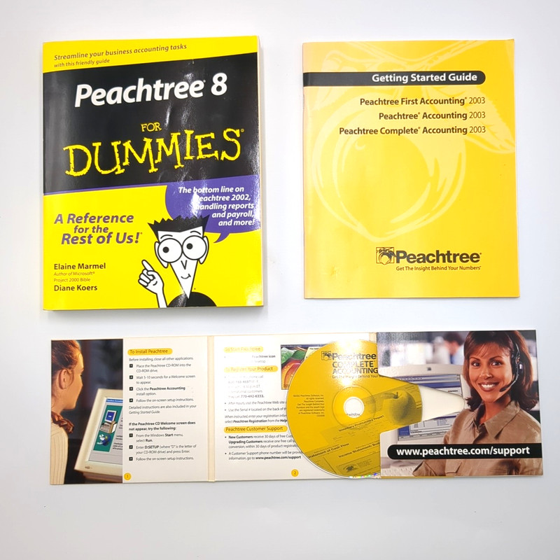 Peachtree Complete Accounting 2003 W/ Serial #, Customer ID & Registration No