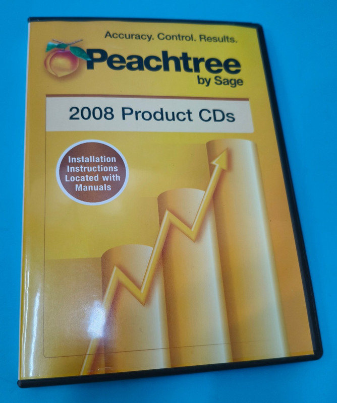 Sage Peachtree Accounting 2008 2 CDs (SN+Reg#+Cust ID incl) – For Windows