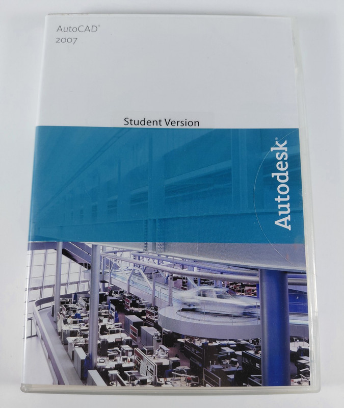 Autodesk AutoCAD 2007 Student Version w/ Serial Number Windows CD-Rom