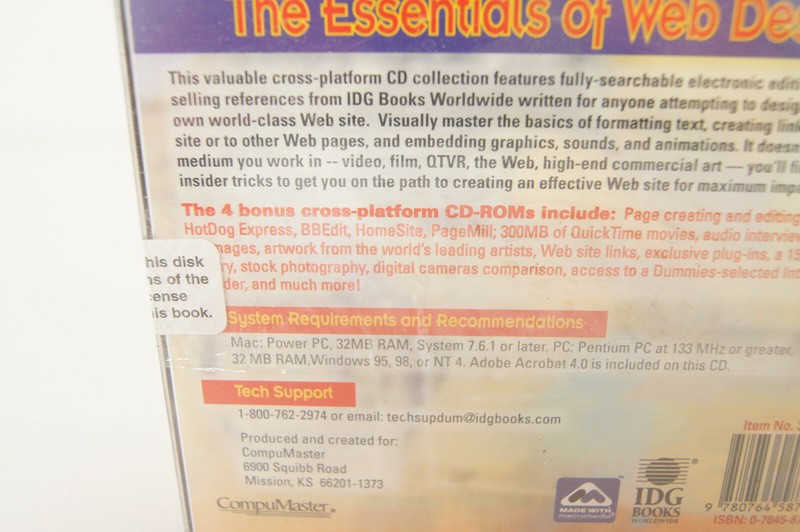 The Essentials of Web Design CompuMaster Edition PC Computer Software Program gallery