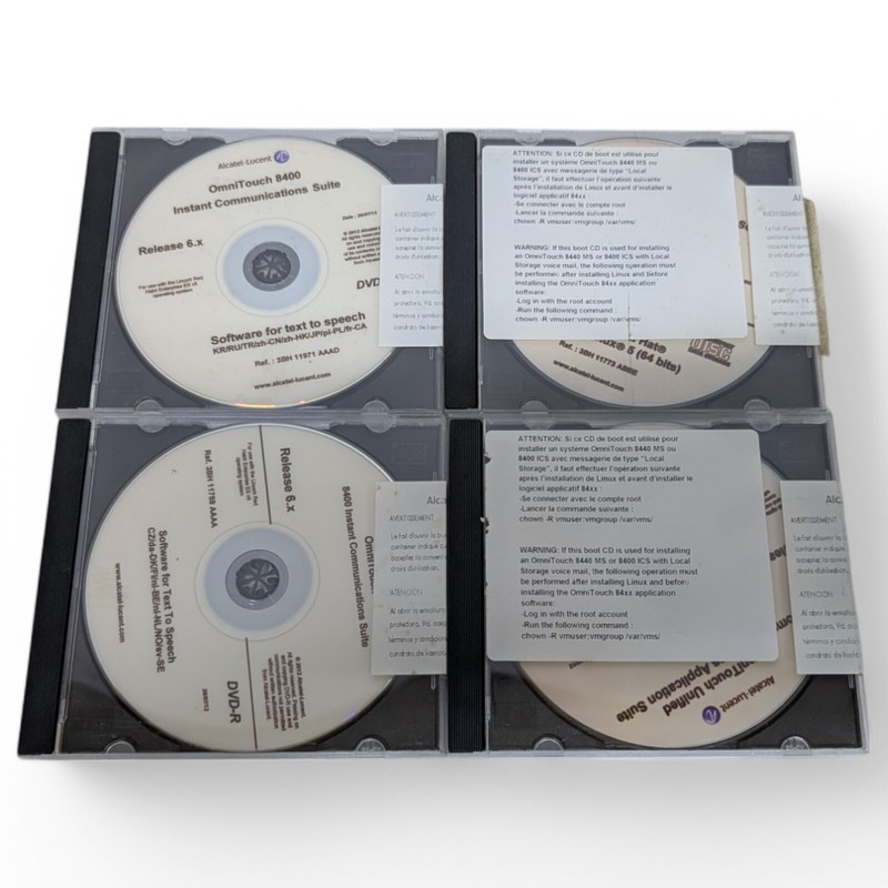 Alcatel-Lucent OmniTouch 8400 ICS Text-To-Speech R6.x Software CD Total 14 Discs gallery