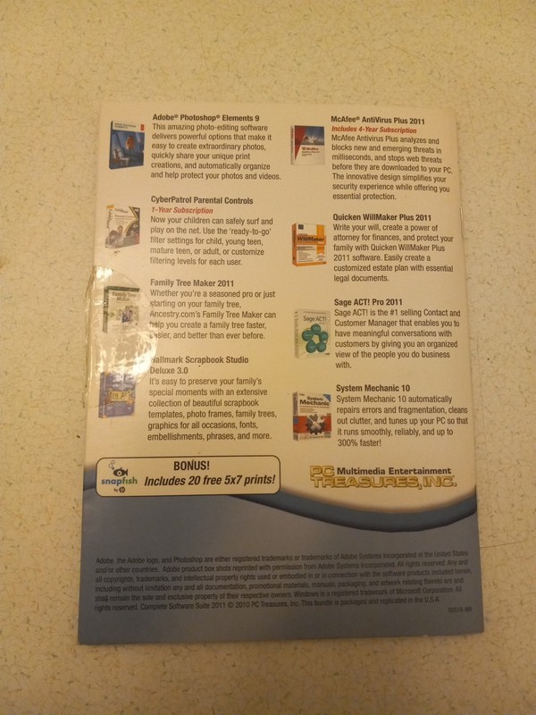2011 Complete Software Suite For Microsoft Windows 7 PC gallery