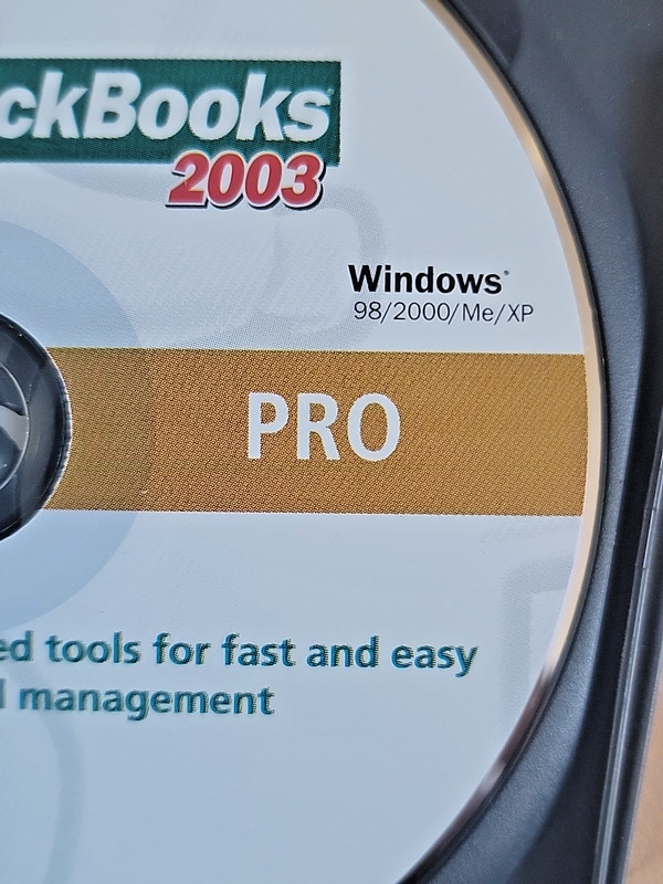 QuickBooks Pro 2003 Financial Software Small Business Win 98/2000/XP KEY S/N REA gallery