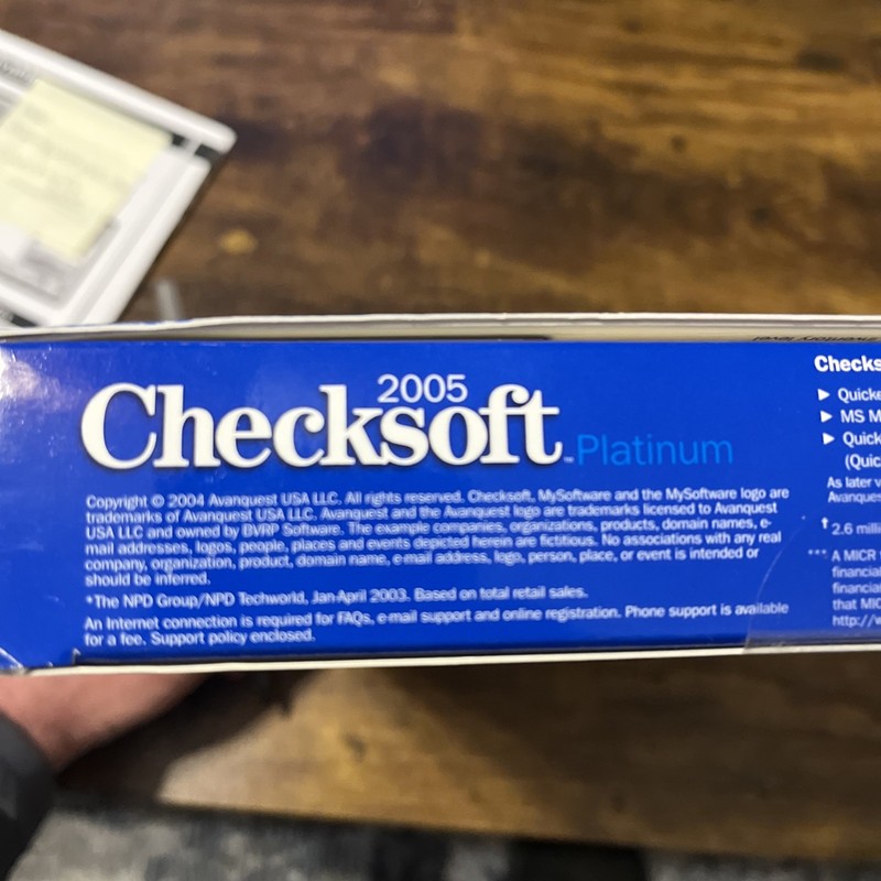 CHECKSOFT PLATINUM 2005 Business/Home QUICKBOOKS! New Condition Free Shipping gallery