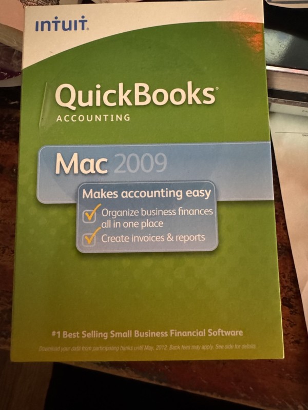Intuit QuickBooks Pro Mac 2009 ~ Accounting Software For MAC w/ Product Key