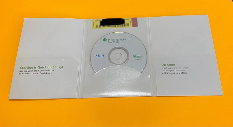 INTUIT QUICKBOOKS PRO 2010 FOR WINDOWS Only disc W/ Product Key gallery