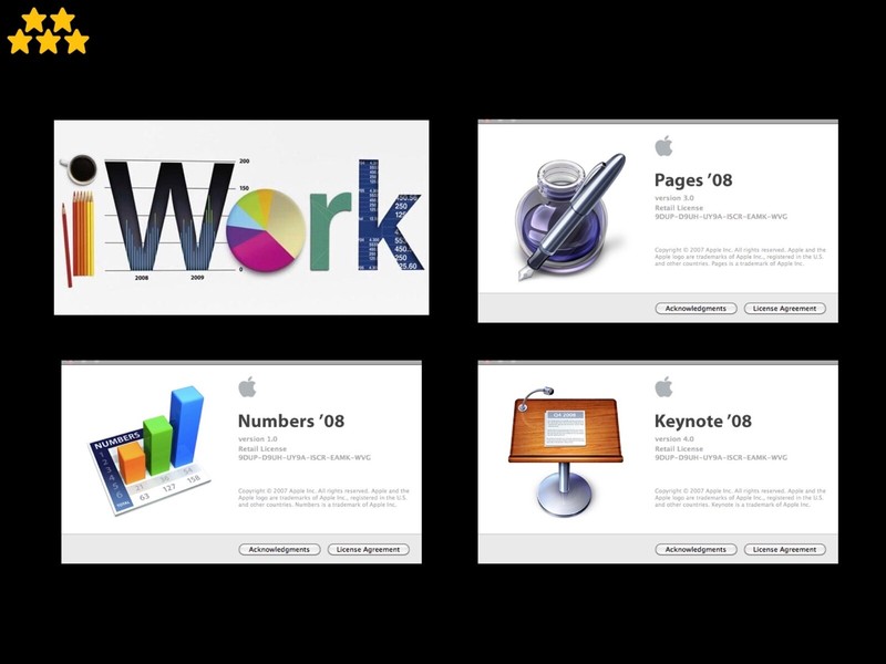 iWork ’08 (Pages, Numbers and Keynote App) USB Full installer for Apple Mac OS X