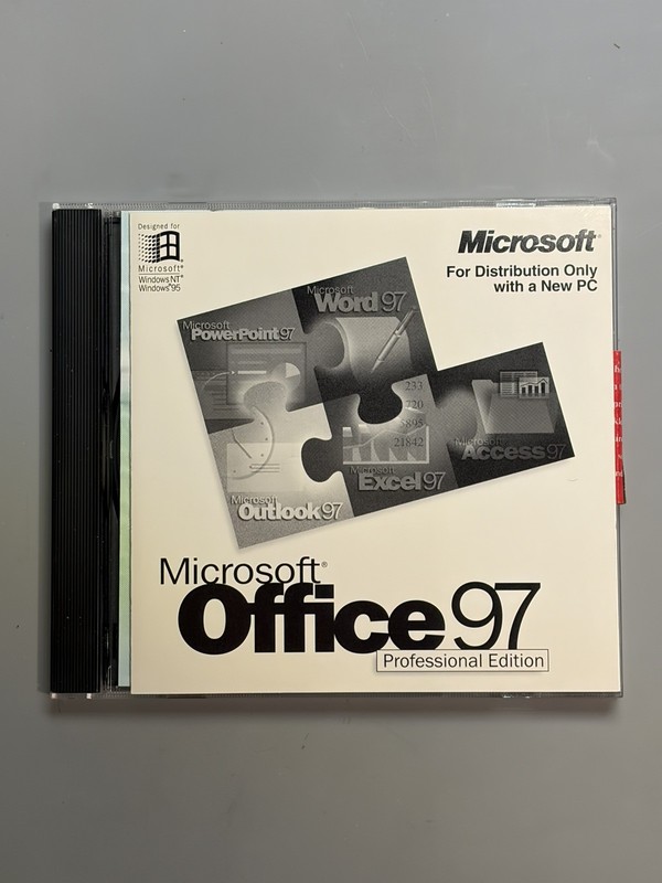 Microsoft Office 97 Professional Edition CD w/ Product Key COA