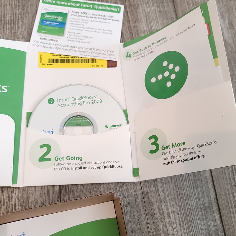 Intuit Quickbooks Accounting Desktop Pro 2009 for PC Windows XP - NEW / SEALED! gallery