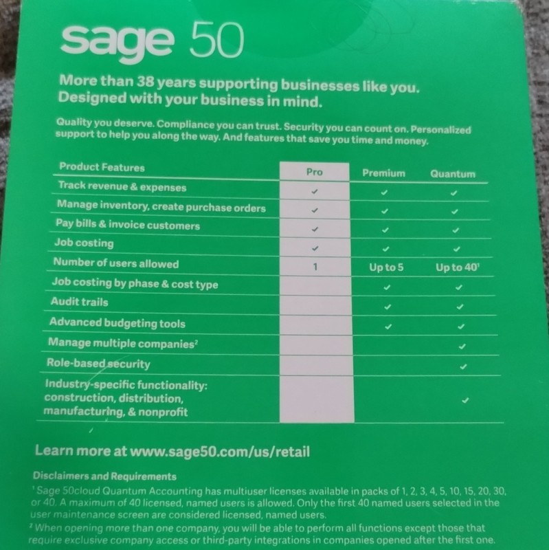 Sage 50 Pro Accounting 2021 U.S. Edition (185) gallery