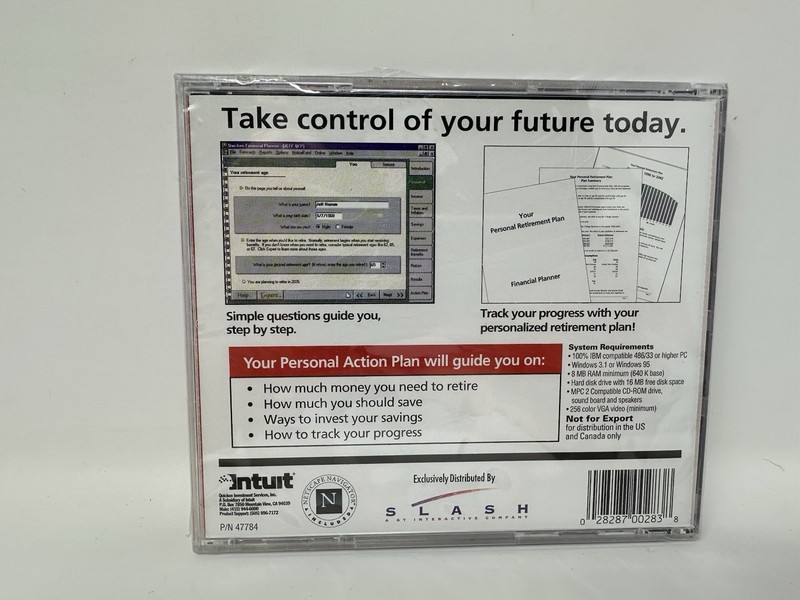 Quicken Financial Planner Win 95, Win 3.1 QuickPlan Edition NEW Sealed! gallery