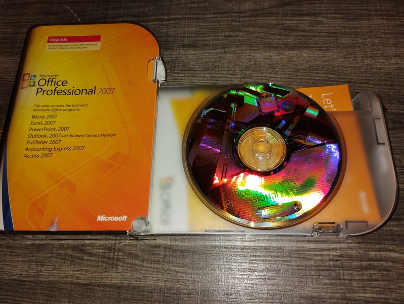 Microsoft Office Professional 2007 PC 2 CD-ROMs Upgrade Retail Pro Version Boxed gallery