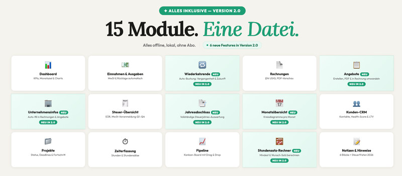 Freelancer OS Pro German | All-in-One Freelancer Tool, Accounting, Invoice gallery