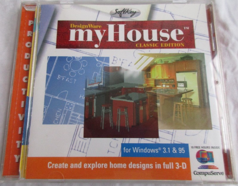 Computer Software: DesignWare myHouse, Classic Edition, for Windows 3.1 & 95