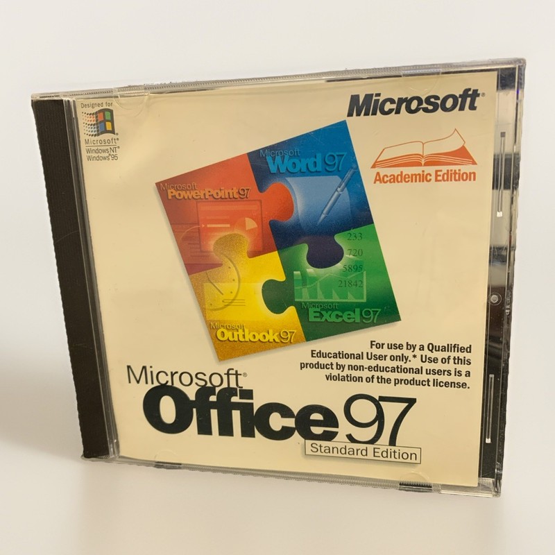Microsoft Office 97 Professional Edition CD-ROM Key Code Product Key 1997 Suite