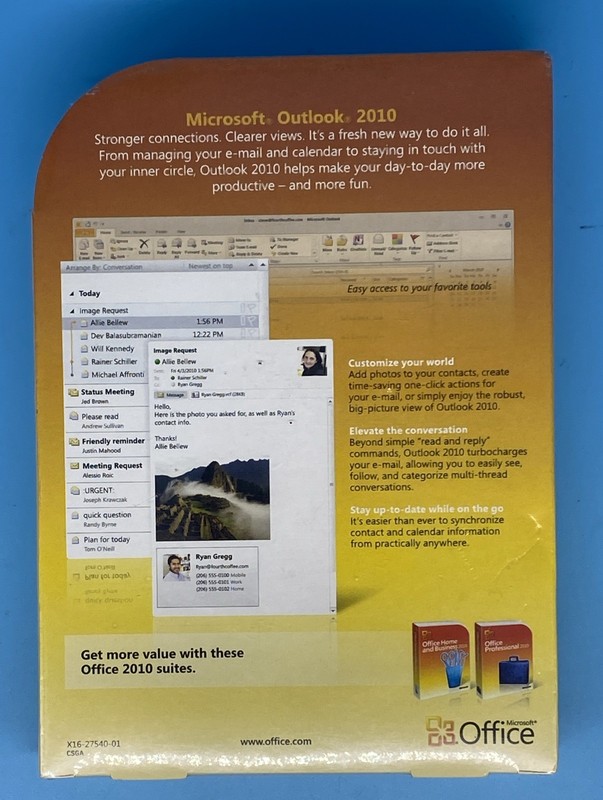 Microsoft Office Outlook 2010 w/ Product Key - Security Seal Unopened gallery