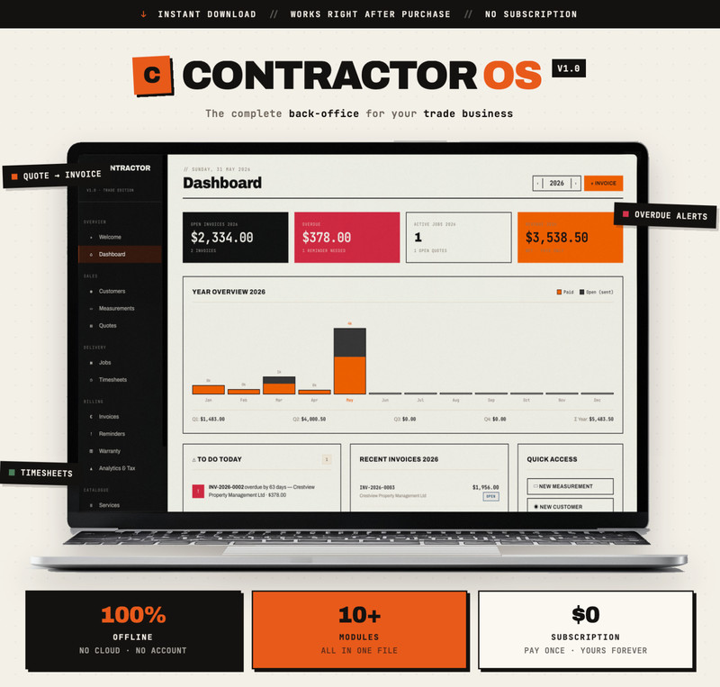Contractor OS Pro | All-in-One Contractor Software | Estimates, Invoice