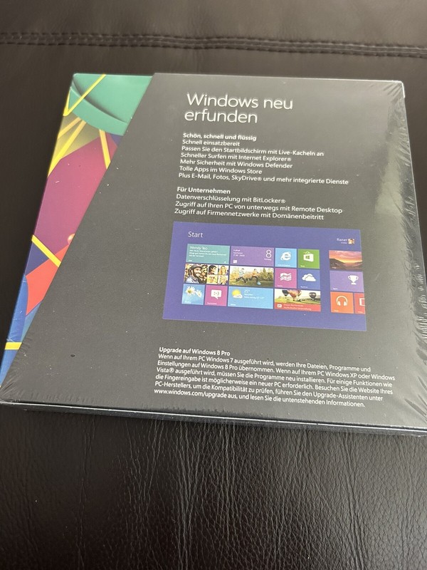 Microsoft Windows 8 Pro Upgrade 32/64 Bit, German with VAT Invoice gallery