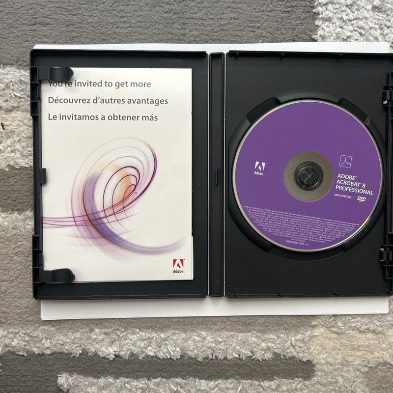 Adobe Acrobat 8 Professional installation CD with Serial Number Free Shipping gallery