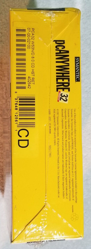 Symantec PC Anywhere 32 Version 8.0: Vintage Windows 95/98 NT 3.1 DOS Software gallery