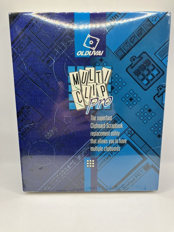 MultiClip Pro Apple Clipboard Program for Apple Macintosh SEALED, NEW