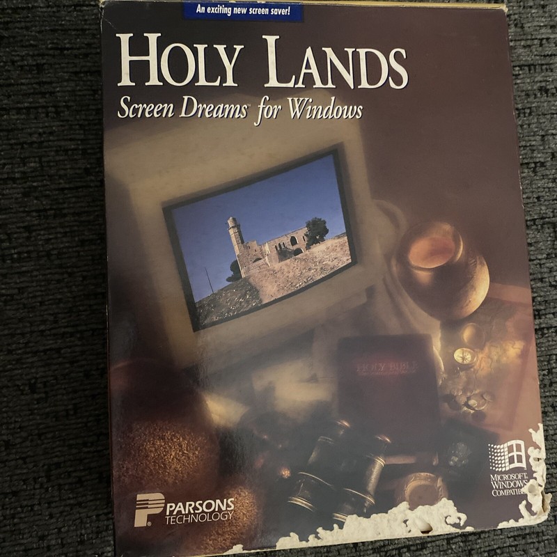 HOLY LANDS Screen Dreams For Windows- Good Condition – Box Has Been Damaged