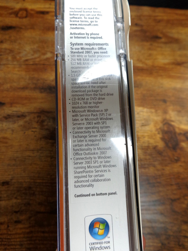 Microsoft Office Standard 2007 Word Excel Power Point Outlook Academic Use w KEY gallery