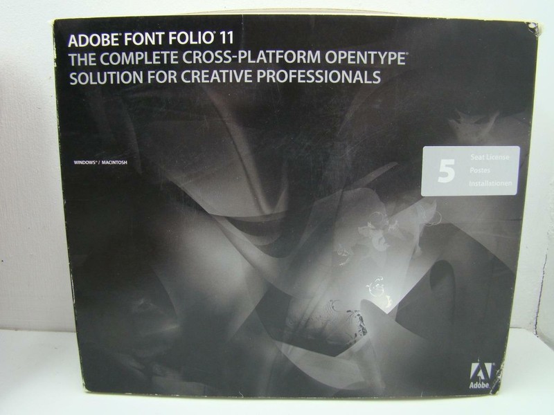 ADOBE FONT FOLIO 11 EMPTY BOX