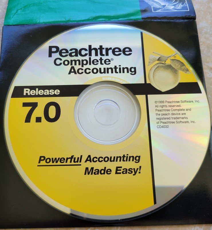 Vintage CD - Peachtree Complete Accounting 7.0 Software gallery