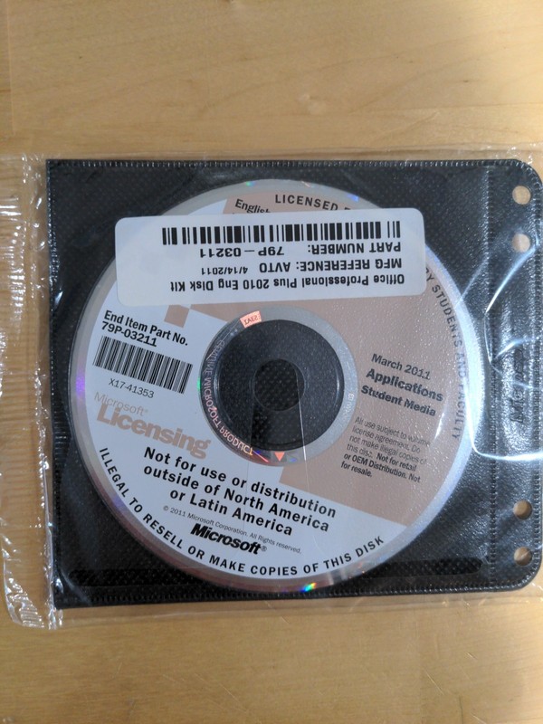 Microsoft Office Professional Plus 2010, 3 Discs Student & Faculty Sealed gallery