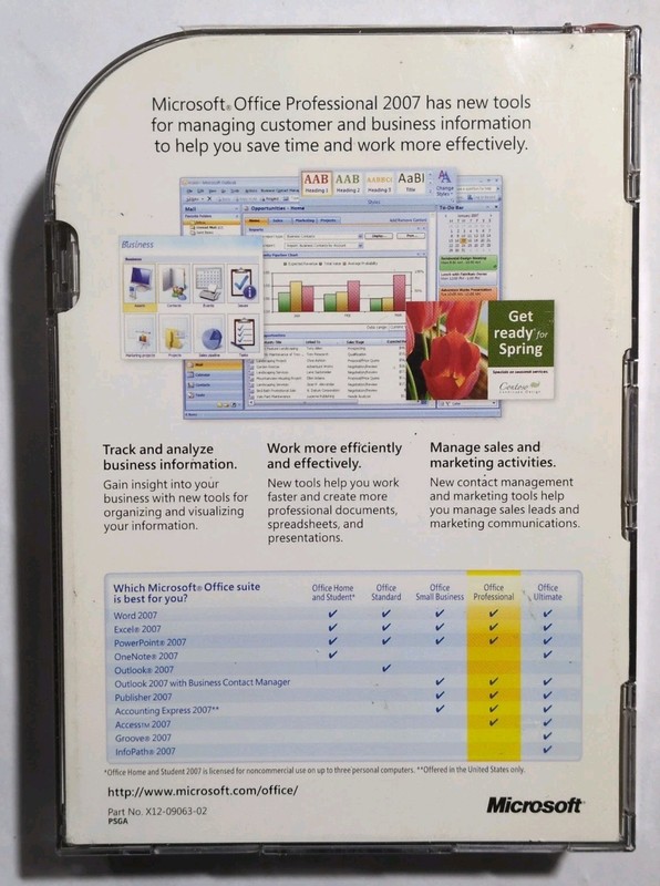 Microsoft Office 2007 Professional Full English Retail Version MS Pro gallery