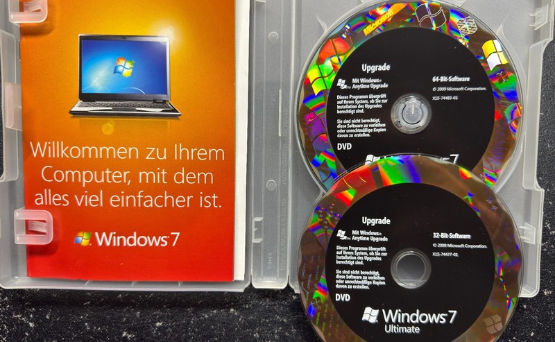 Microsoft Windows 7 Ultimate Upgrade - 2 DVD German - Original Packaging with P.Key - GLC-00206 gallery