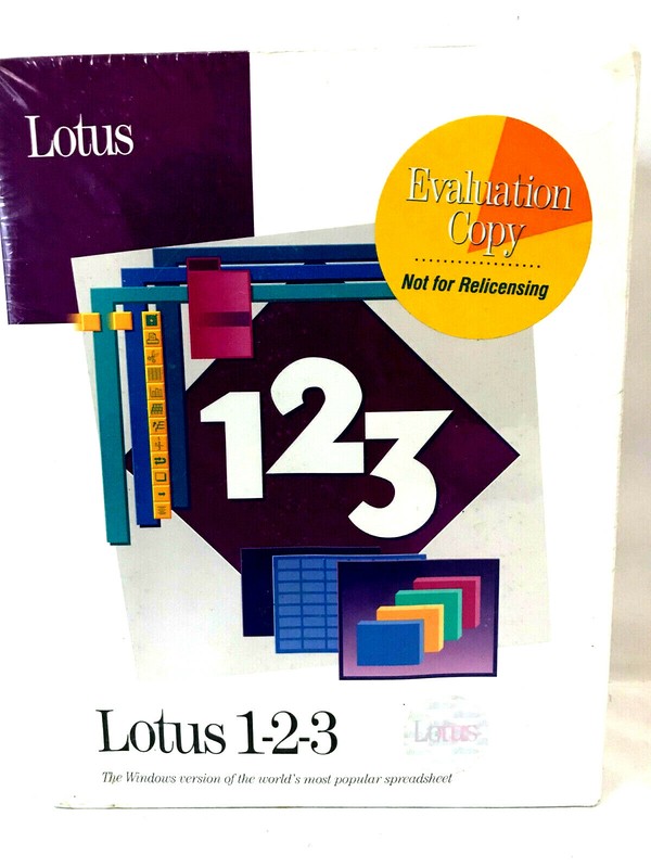 Lotus 1-2-3 For Windows IBM Compatible 3.5″ 1.1 VTG Brand New Factory Sealed