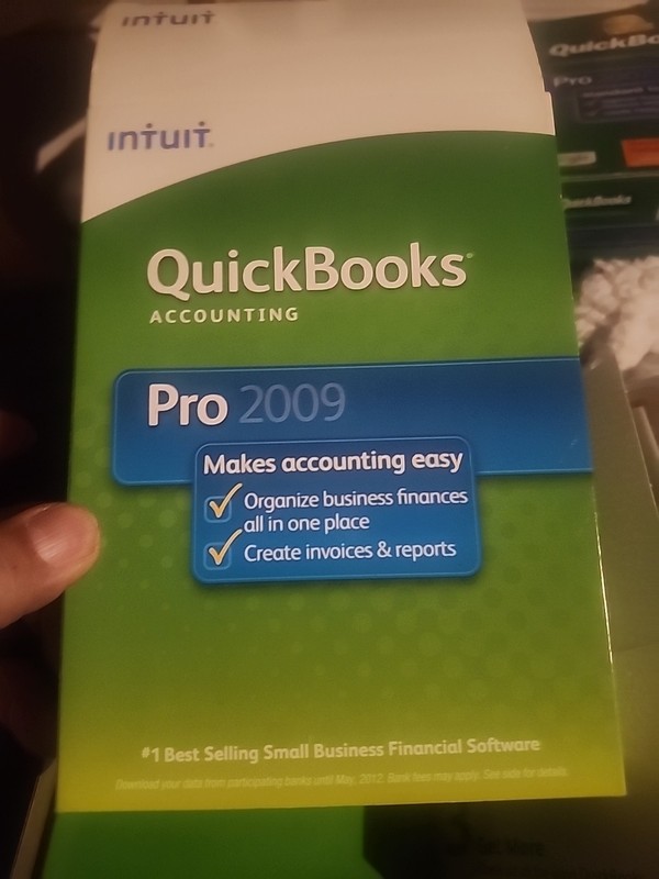 Intuit QuickBooks Accounting Pro 2009 for Win XP Vista