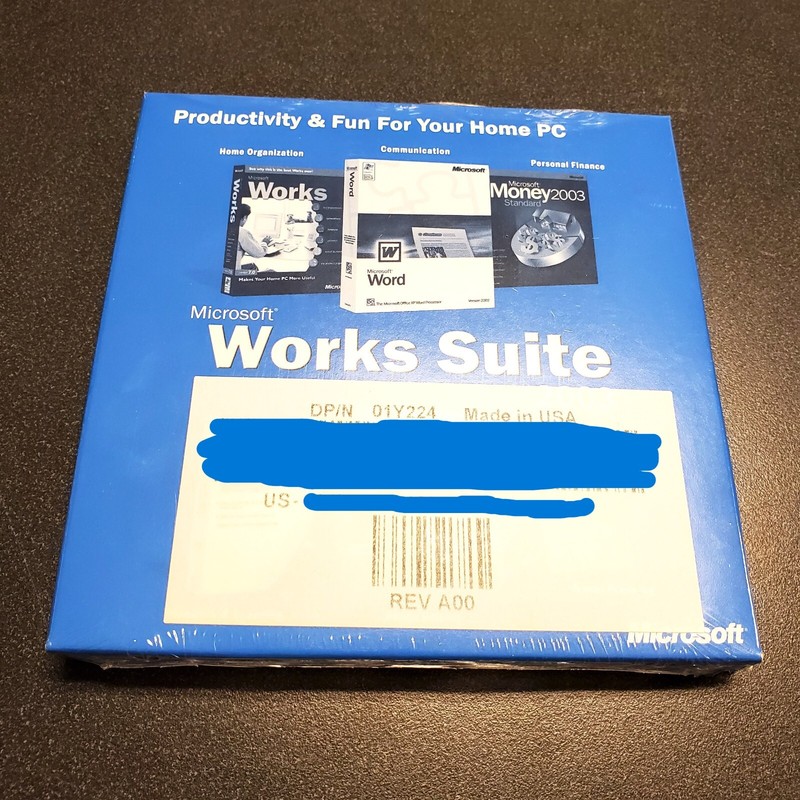 Microsoft Works 2003 Software Installation CD’s with Product Key – BRAND NEW!
