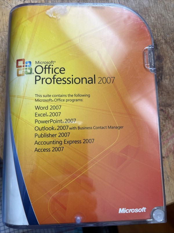 Microsoft Office 2007 Professional Full English Retail Version MS Pro =RETAIL=