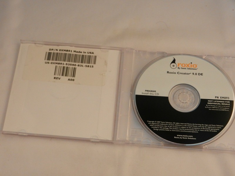 ROXIO CREATOR 9.0 DE CD – PN-XM893