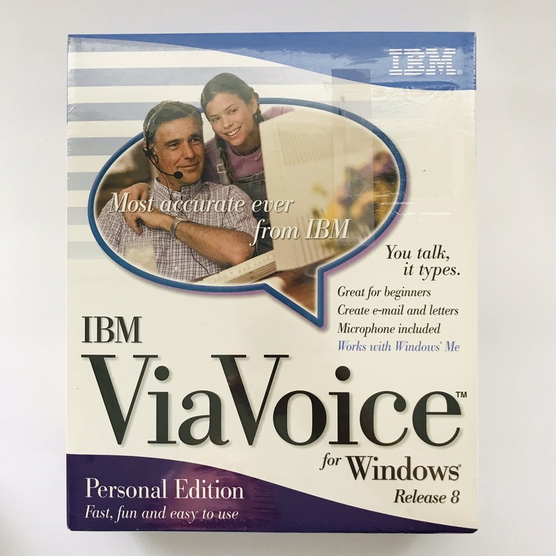 New Old Stock IBM ViaVoice for Windows Release 8 Personal Edition Software - CD gallery