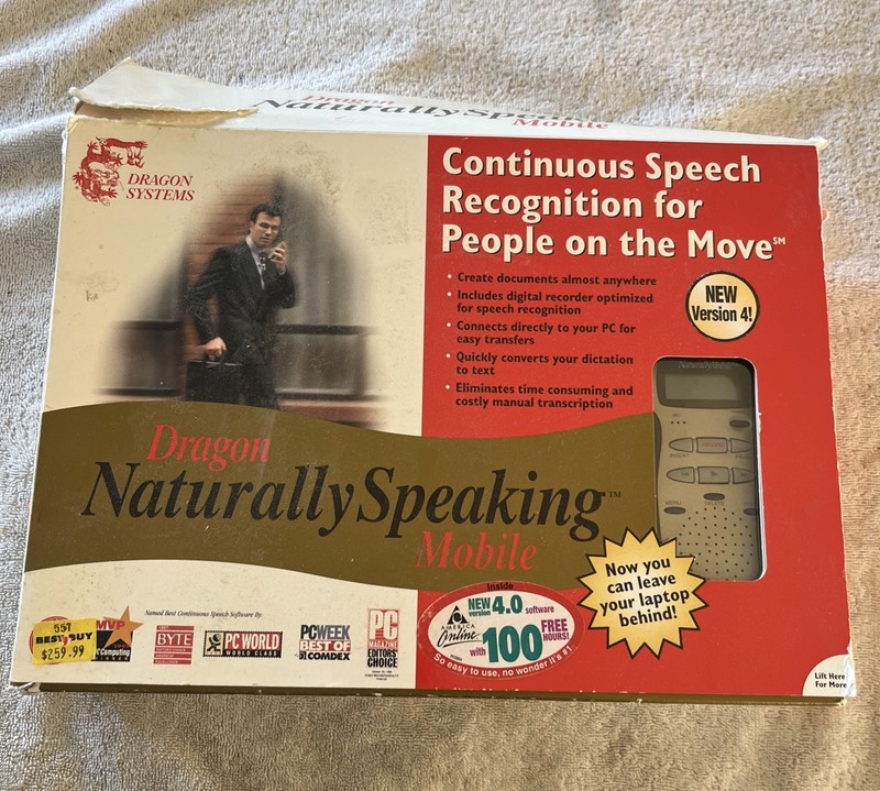 Dragon Naturally Speaking Mobile Version 4 Continuous Speech Recognition