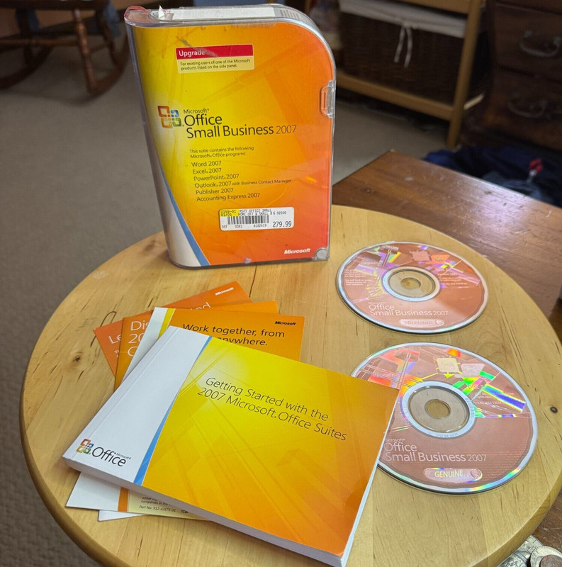 Microsoft Office Small Business 2007 Upgrade in Original Case includes Key Code