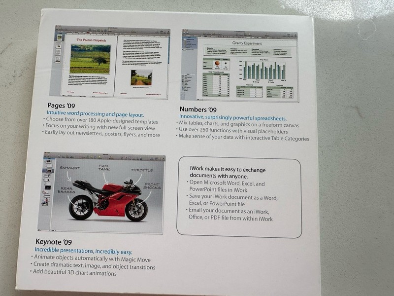 Apple iWork '09 Retail V9.0.3 MB942Z/A Full Retail Version for Mac gallery
