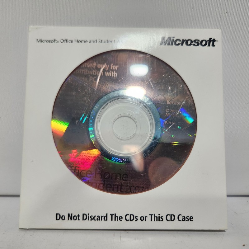 Microsoft MS Office Home and Student 2007 Word Excel PowerPoint OneNote w/ Key