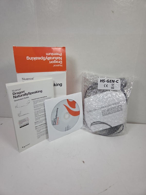 Nuance DRAGON NATURALLYSPEAKING PREMIUM 13 Software,Headset - Open Box gallery
