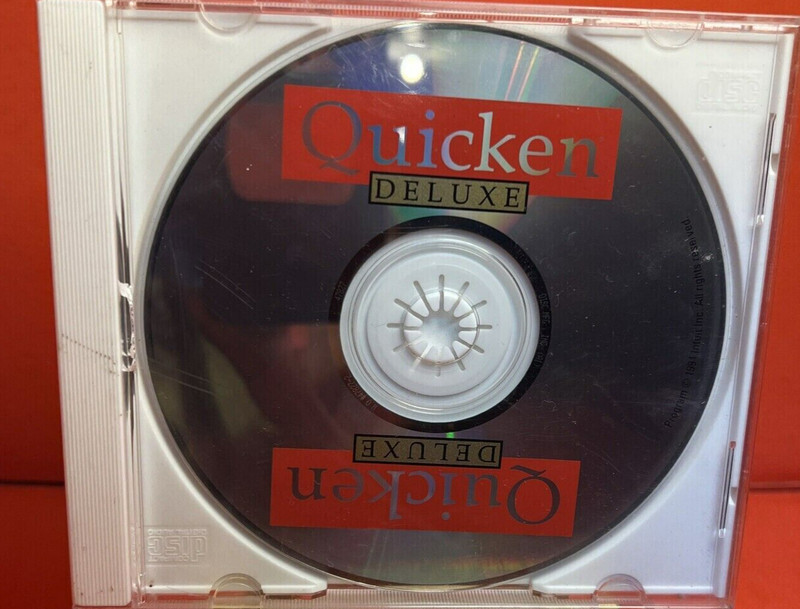 Vintage Intuit Quicken Deluxe for Window 95 – 1994 Version