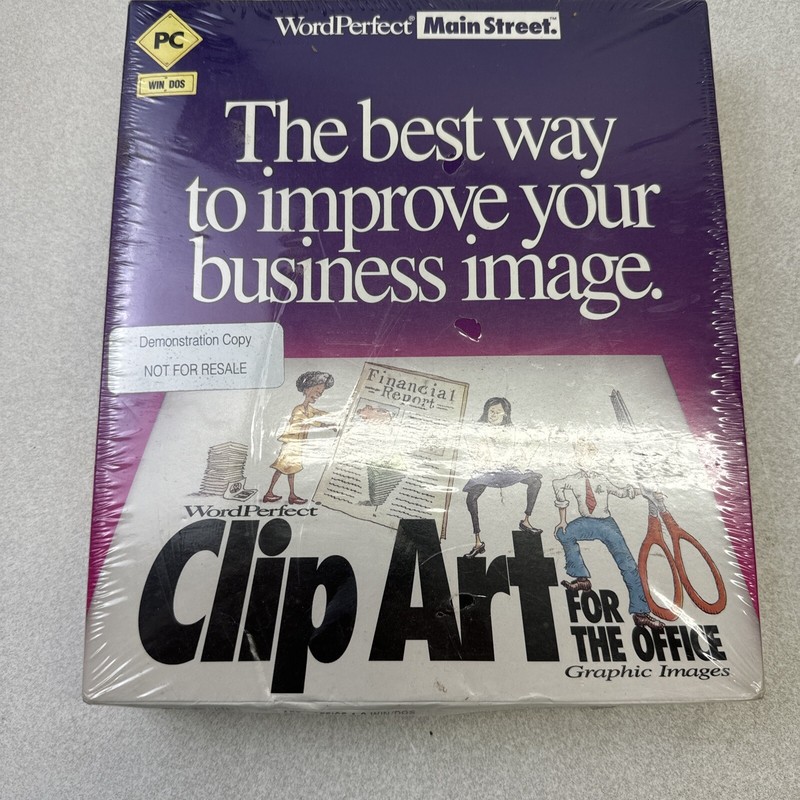 New Box Wordperfect Clip Art for the Office 1.0 Win/Dos