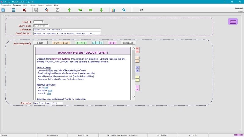 NPROFILE Email Marketing Software - Contacts Leads CRM gallery