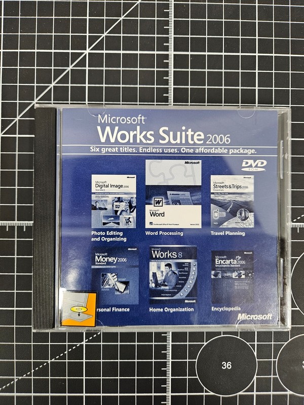 Microsoft Works Suite 2006 DVD ROM for North America w/ Product Key