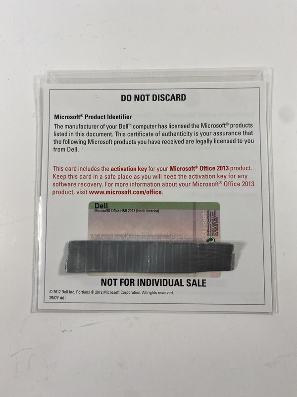 Microsoft Office Home and Business 2013 Full Version Activation Key Card No CD