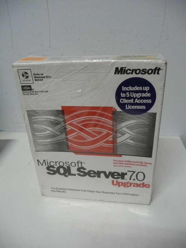Microsoft SQL Server 7.0 Promotional Sample Supports 5 Clients Factory Sealed gallery