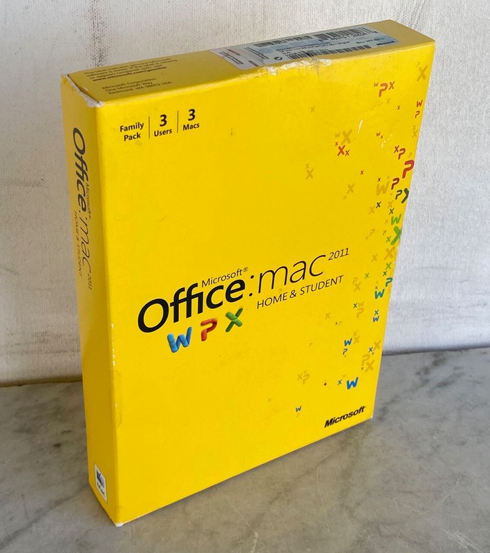 MICROSOFT OFFICE MAC 2011 Home & Student DVD. Family Pack 3 Users + Product Key